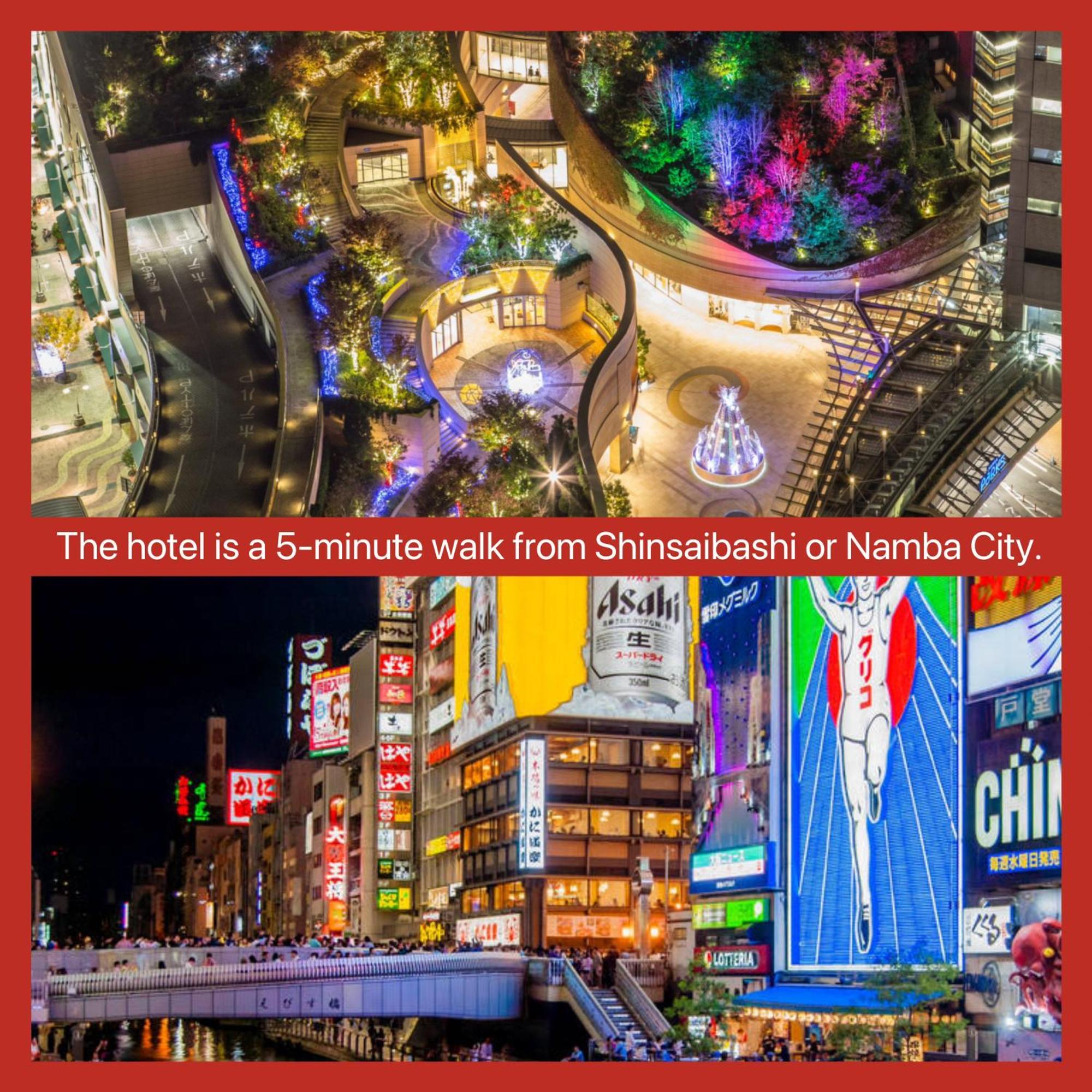 嵐 Hotel Arashi 難波店 Namba โอซาก้า ภายนอก รูปภาพ